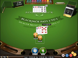 jeu blackjack single deck