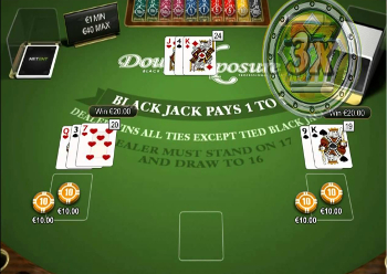 jouer au Blackjack Double Exposure sans téléchargement