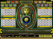 le jeu de bingo gratuit Pharaoh Bingo