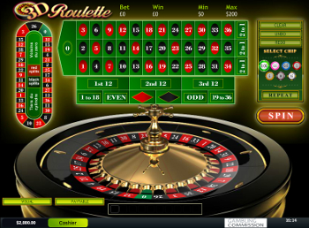 jeu de roulette en 3 dimensions