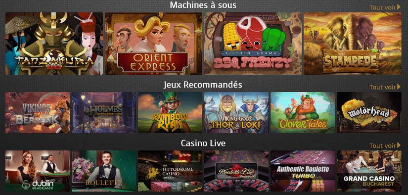 un aperçu des jeux de casino extra