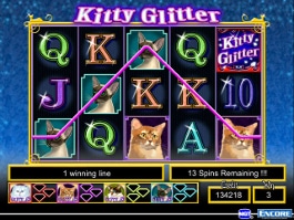 machine à sous kitty glitter